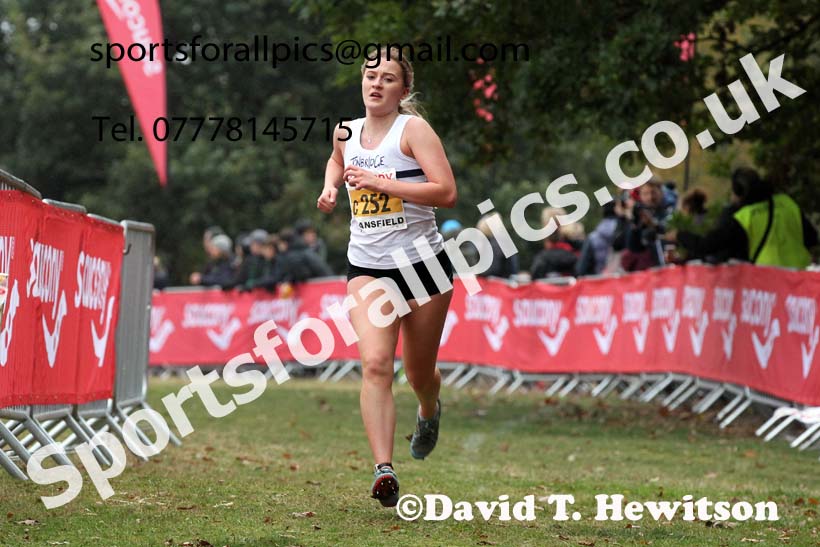 Junior womens 2021 National Cross Country Relays, Berry Hill Park, Mansfield. Photo: David T. Hewitson/Sports for All Pics